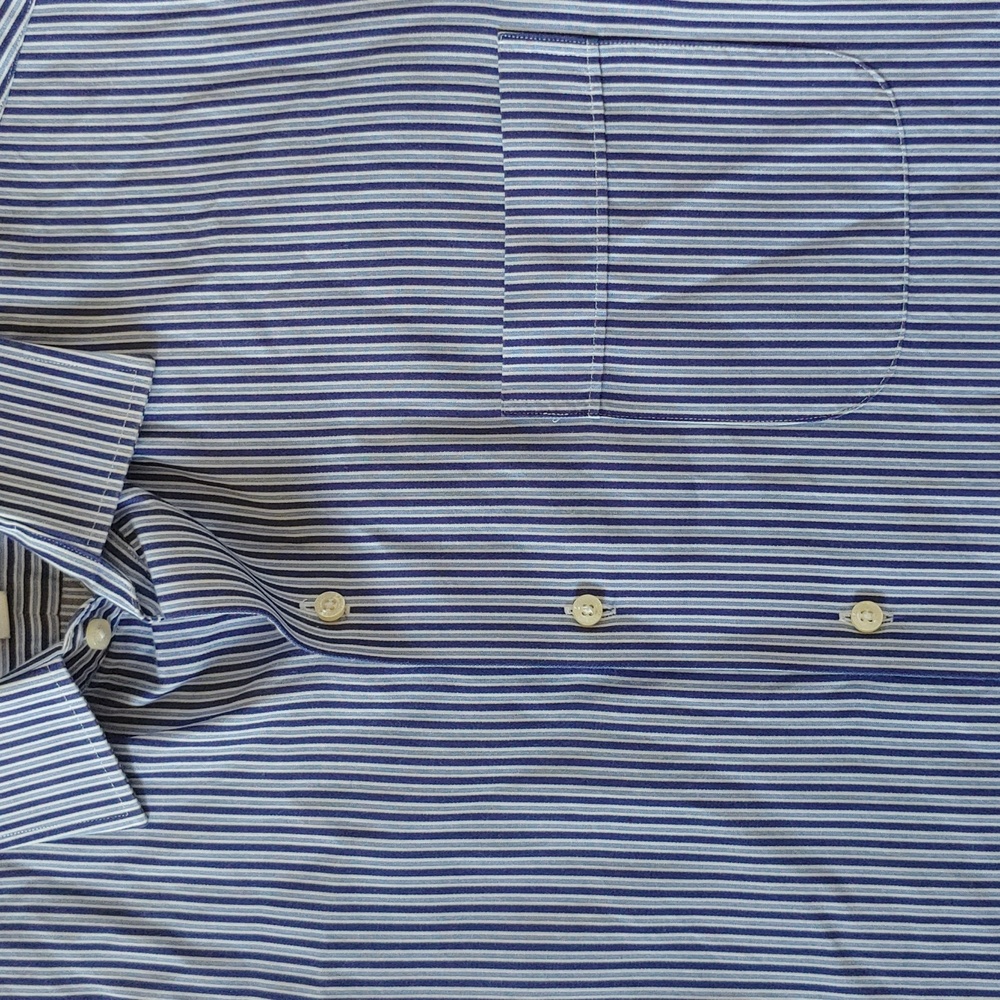 Tommy Bahama 100% Cotton Long Sleeve Button Down Dress Shirt Size 16 - Picture 2 of 6